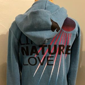 Free City Anthropologie Zip Up Hoodie